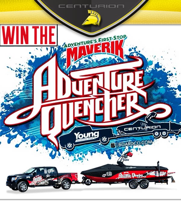 Win a Centurion Boat and Ford Truck from BoardCo.com and Maverik - Alliance  Wakeboard