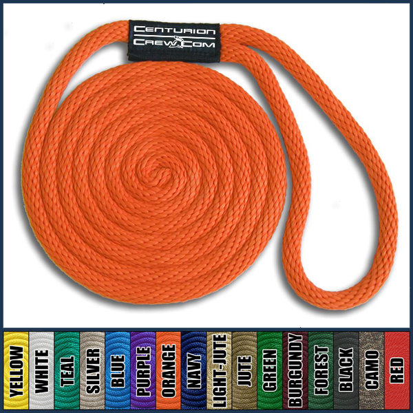 Dock Line 1/2" x 15' Black Navy Purple Silver Orange Red Yellow Pink White Green 